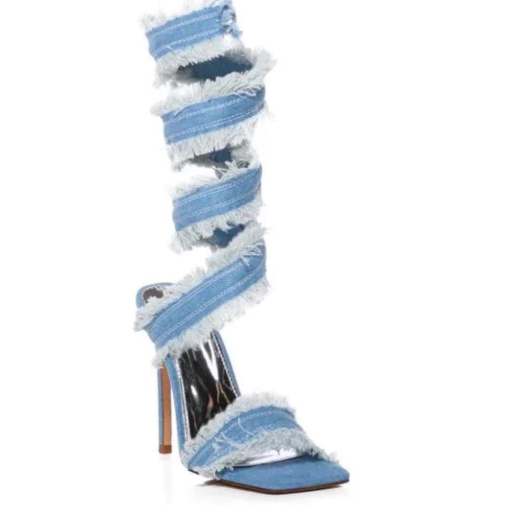 Blue Denim Women's Heels